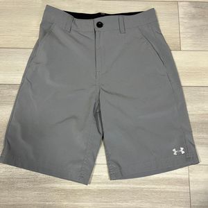 Under Armour Boys Performance Golf Shorts SZ  10 Gray 8” Inseam